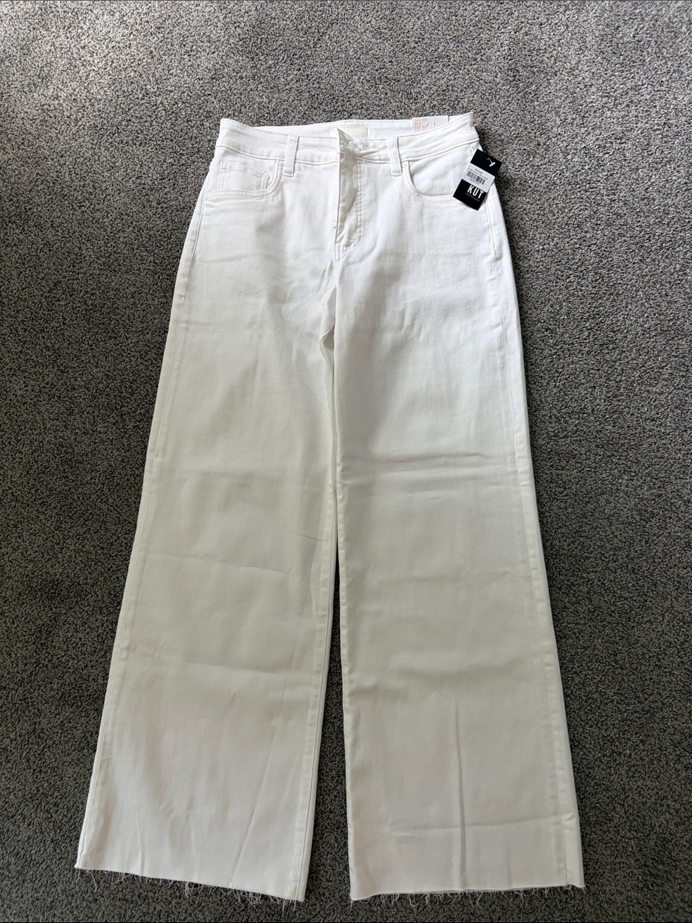 High-Rise Wide Leg Jeans in White — Women's Flare & Wide Leg